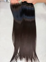 Anbi Raw Vietnamese Bundle Pack · 3 Bundles + HD 5x5 Closure · 26" · Bone Straight - Image 3