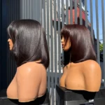 Affordable · Fringe 5x5 · 8" · Bone Straight · Density 200