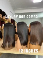 Luxury · 5x5 · 12" · Bone Straight · Density 200 - Image 2